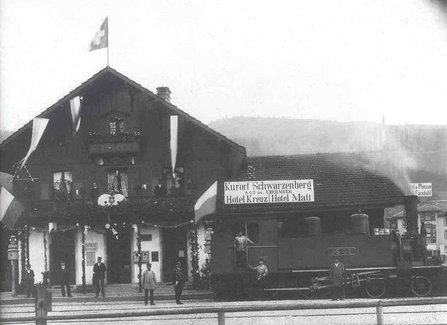 Bahnhof von Malters, um 1900