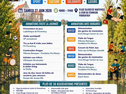 Communiqué de presse - Le monde associatif régional se donne rendez-vous à Porrentruy