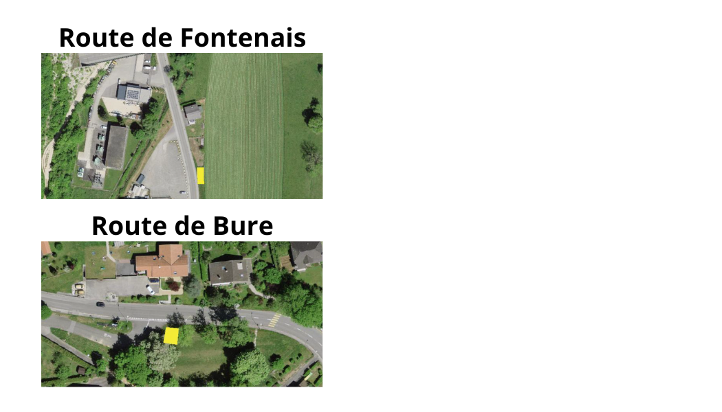 Plan des entrées de ville où est autorisé la pose de banderole. 2