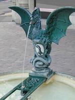 foto des basler basilisken-brunnens
