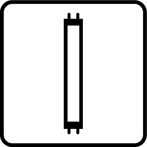 Piktogramm Leuchtstoffröhren