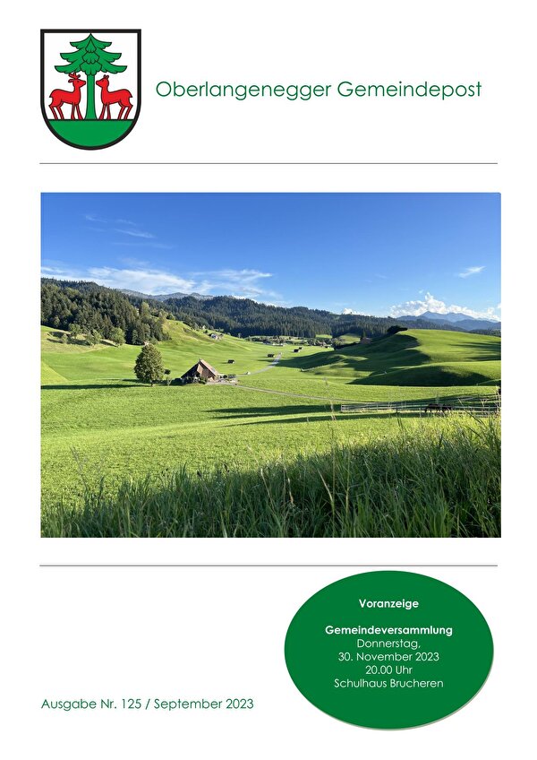 Titelseite Gemeindepost