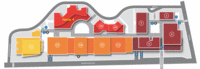 Situationsplan Parkhaus Talgut-Zentrum.