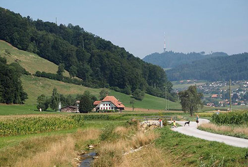 Wanderweg worbletalwärts.