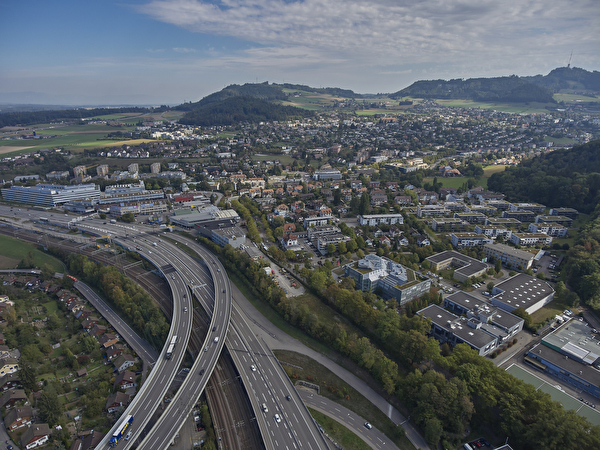 Luftbild Gemeinde Ittigen.