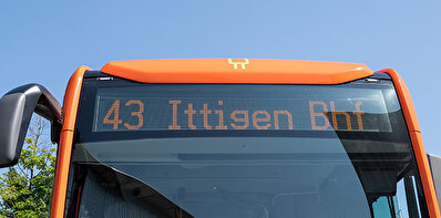 Symbolbild: RBS-Bus Linie 43, Ittigen Bahnhof. (Bildquelle: RBS)