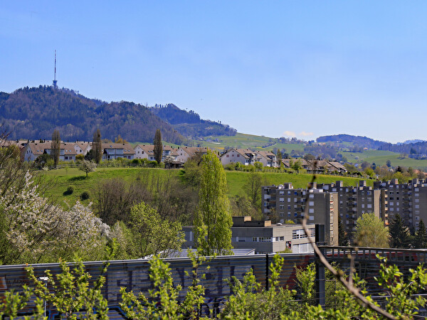 Luftbild von Worblaufen und Ittigen.