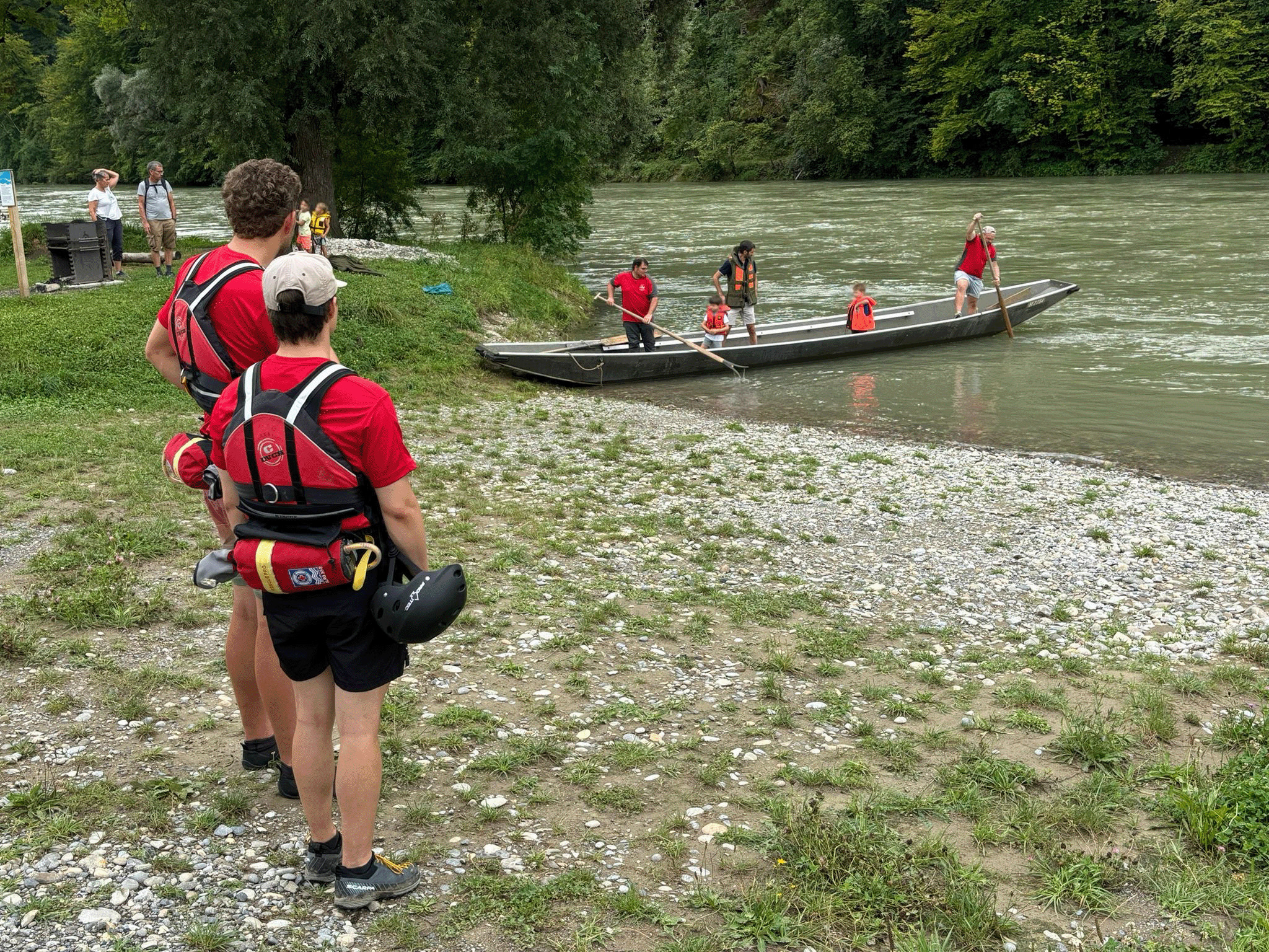 Weidlingfahrten auf der Aare.