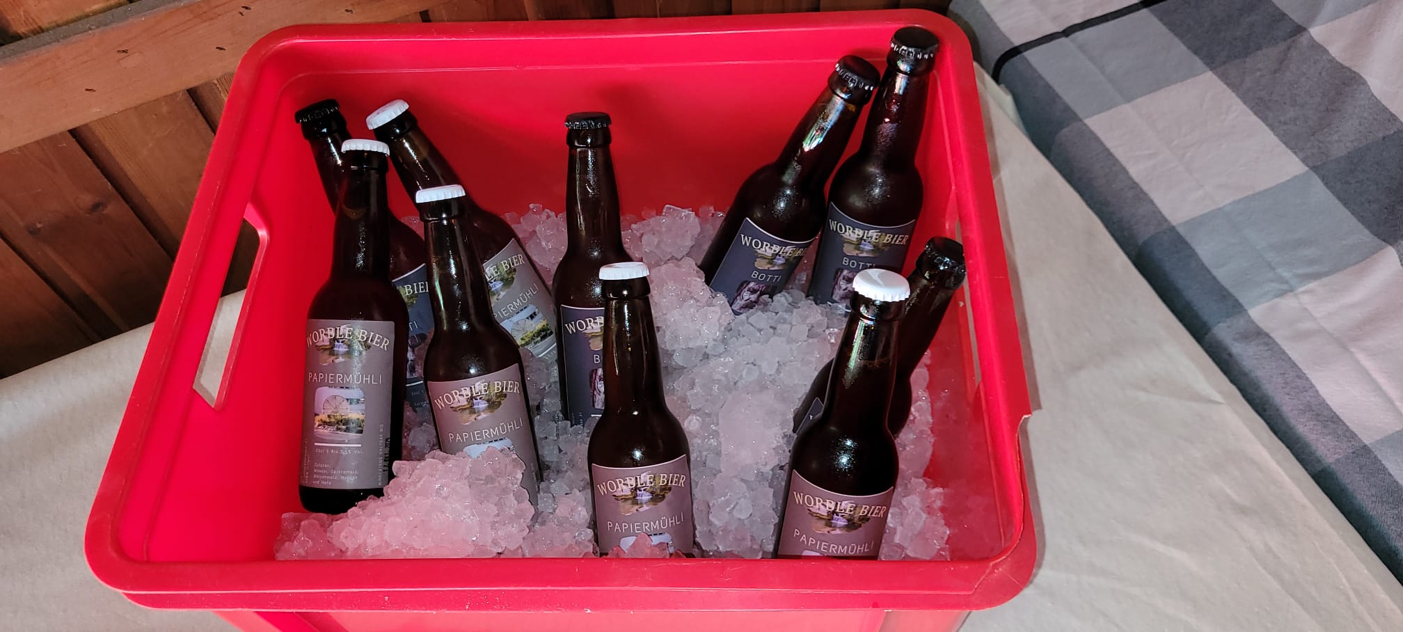 Ittiger Worble-Papiermühli-Bier.