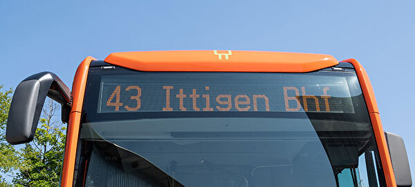 Symbolbild: RBS-Bus Linie 43, Ittigen Bahnhof. (Bildquelle: RBS)