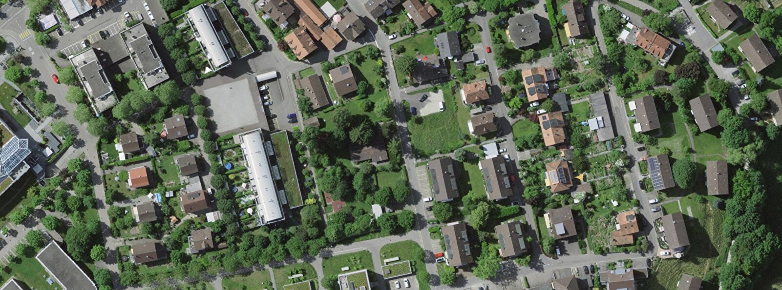Luftaufnahme des Quartiers Eyfeld.