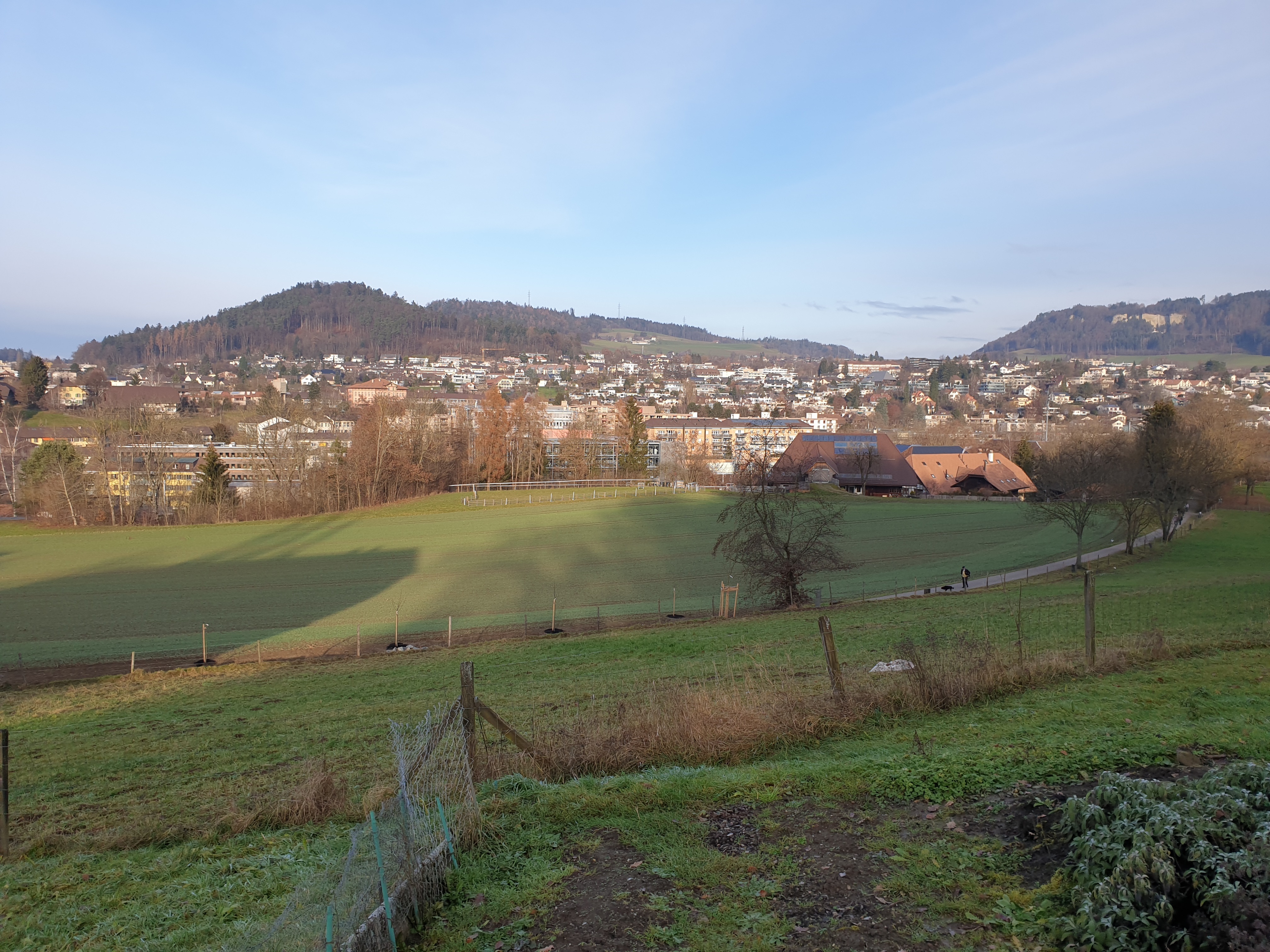 Aussicht auf Ittigen von Obereyfeldweg
