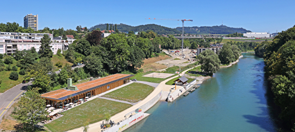Bild des Aareufers in Worblaufen.