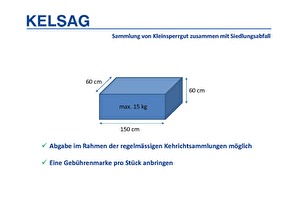 Kleinsperrgut, Sammlung mit Siedlungsabfall