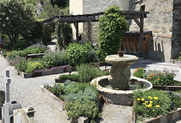 Jardin d'inspiration médiévale