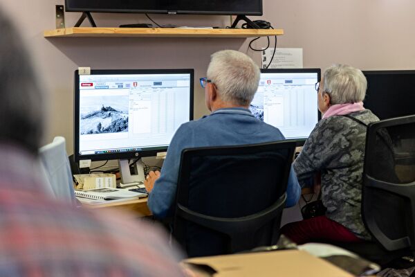 Membres de la commission du patrimoine au travail