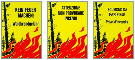 Plakat Waldbrandgefahr
