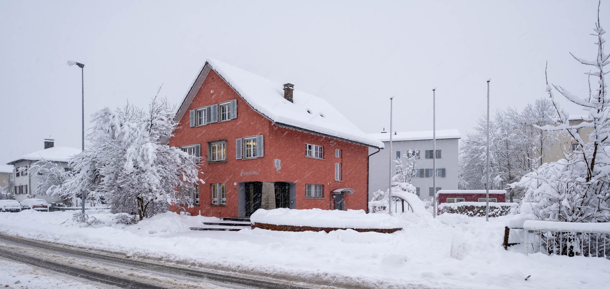 Winterzauber im Dorf