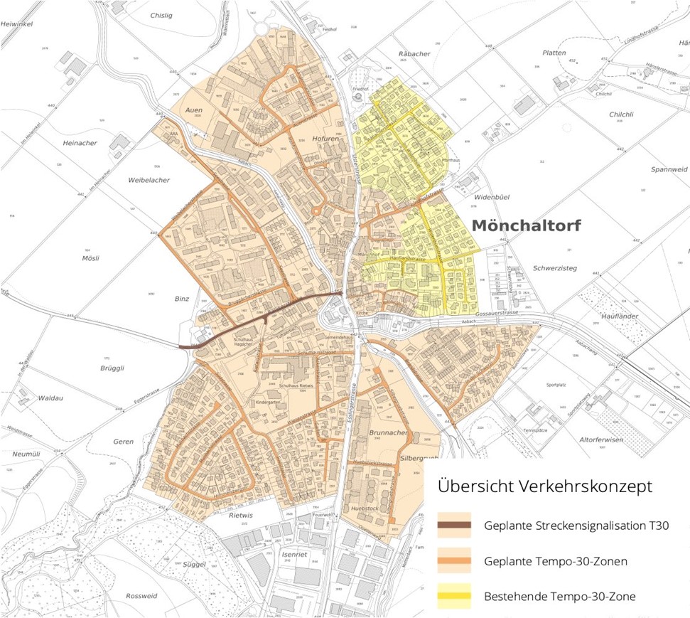 Übersichtsplan Tempo 30