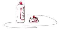 Zeichnung einer Pet-Flasche