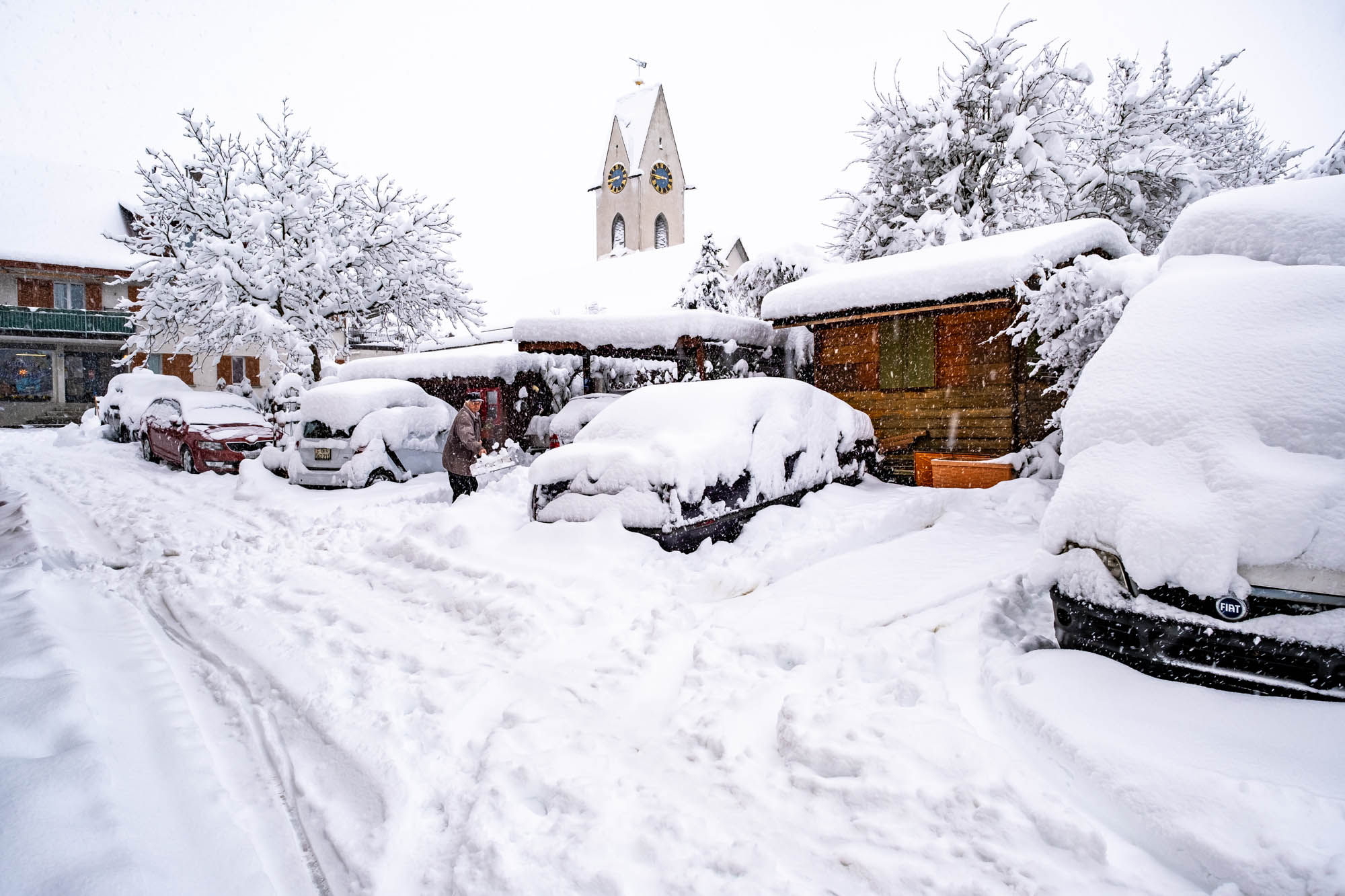 Winterzauber im Dorf