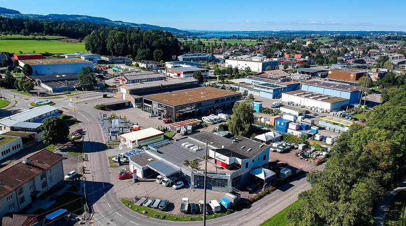 Luftbildaufnahme Industrie und Gewerbe