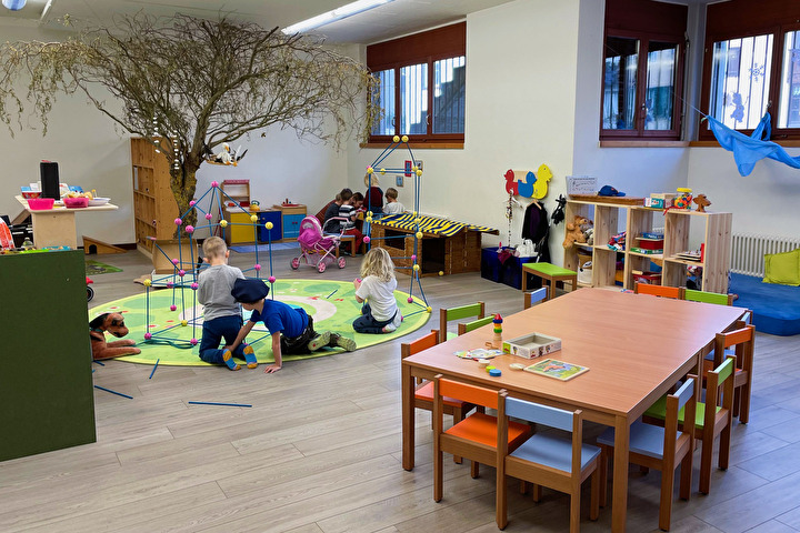 Bild des Raumes der Spielgruppe Plapperstorch