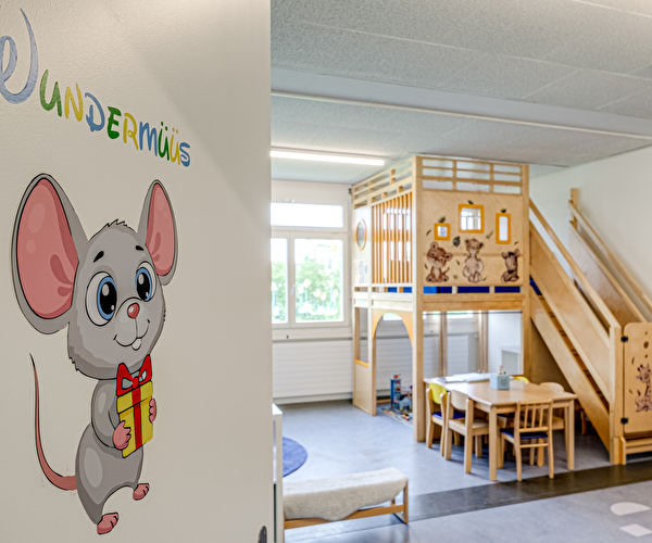 Bild der Innenräume der Kinderkrippe Müslihuus