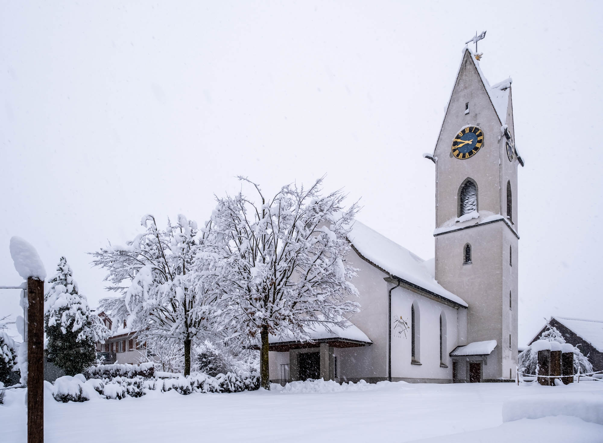 Winterzauber im Dorf