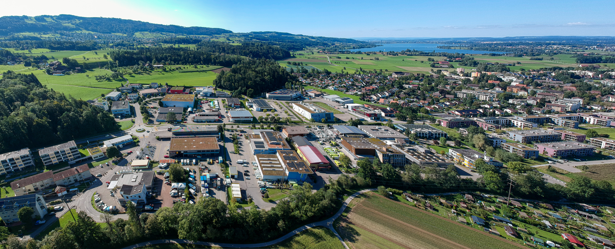Drohnenbild Industriequartiere