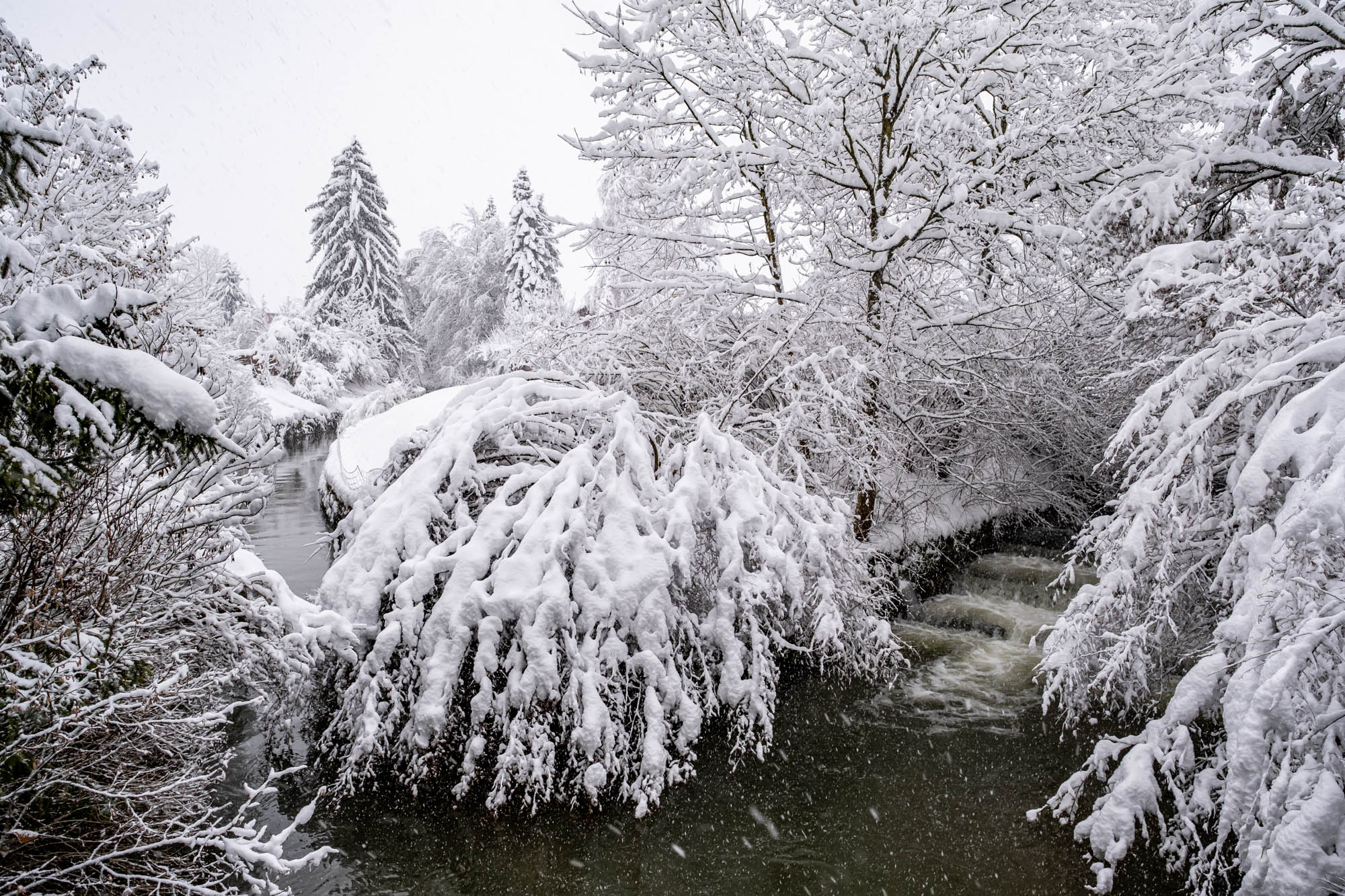 Winterzauber im Dorf