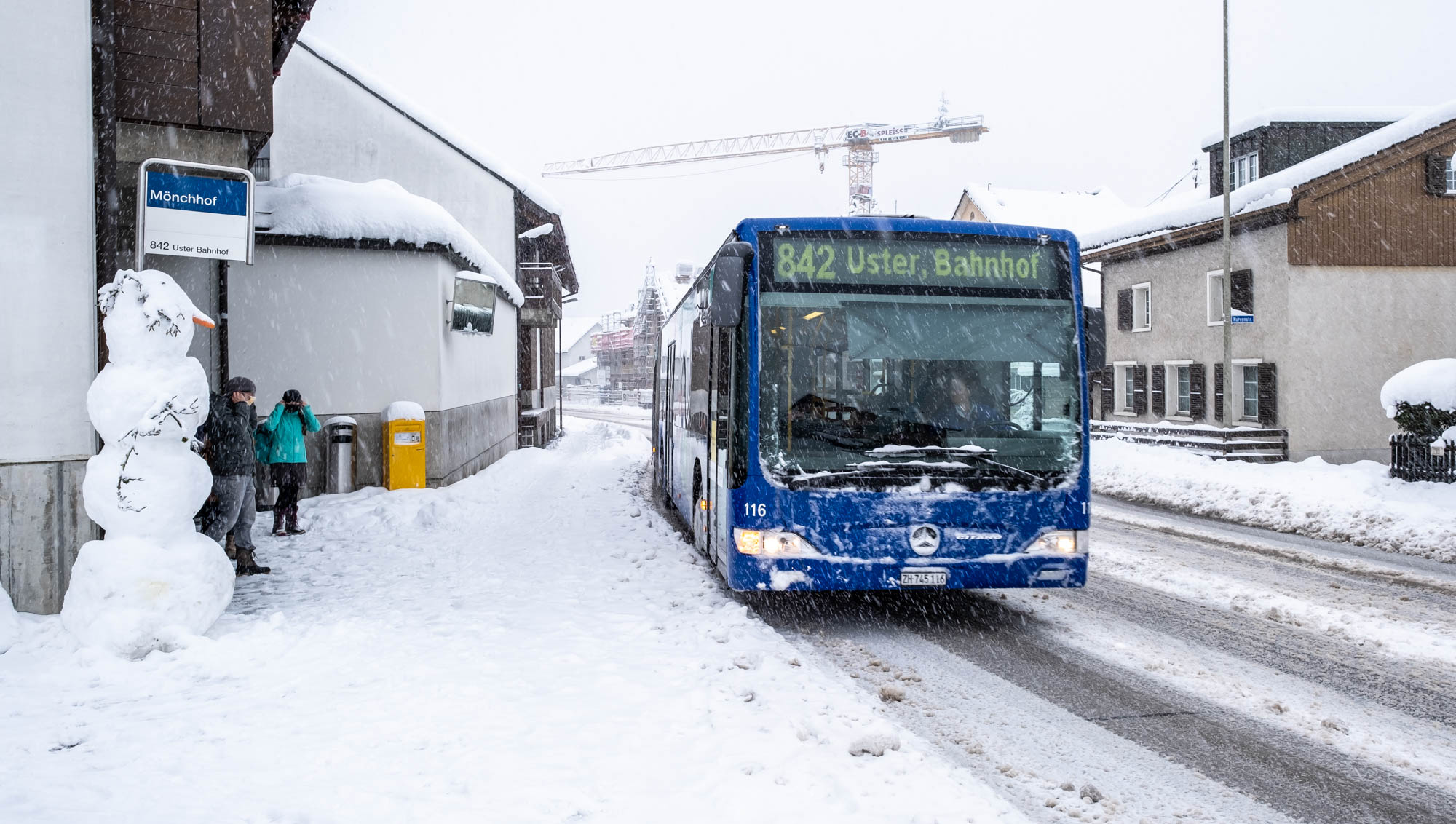 Winterzauber im Dorf