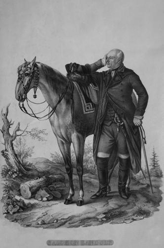 
Salomon Landolt 1741 – 1818

Salomon Landolt war eine starke Persönlichkeit, er reorganisierte die zürcherische Milizarmee, wurde Richter, Landvogt und war auch Maler. Er besass gesunden Menschenverstand und seine salomonischen Urteile zeugen von Originalität im Denken und von Witz. Das schönste Denkmal setzte ihm Gottfried Keller 1877 mit der Novelle "Der Landvogt von Greifensee". Diese konnte auf das Buch von David Hess 'Salomon Landolt. Ein Charakterbild nach dem Leben ausgemalt' aus dem Jahr 1820 zurückgreifen.
Den Lebensabend verbrachte Landolt bei seinem Freund Landvogt Hans Kaspar Schweizer auf dem Schloss Andelfingen. Täglich ritt er auf seinem Schimmel aus, auch pflegte er anregende Freundschaften im kleinen Kreis.
Salomon Landolt, ein Charakterbild nach dem Leben ausgemalt von David Hess 1820: „An warmen Sommernachmittagen liess der Hausherr den Kaffee im Garten an Landolts Lieblingsplatz unter den zwei Platanen auftragen. Hier ist die Aussicht auf das offene Thurtal und gegen den Scheiterberg hinüber fast noch schöner als im Schloss.“
Dies ist interessant, weil heute vier Platanen am Ende der Promenade stehen und zwei davon mächtiger sind als die andern.

Über Landolts Charakter und sein Denken gibt folgendes Zitat (David Hess) aus seinen letzten Tagen eine Vorstellung: "Landvogt, Ihr müsst mir etwas versprechen. Wenn ich tot bin, so lasst mich doch durch meine Ärzte verkafeln. Die jungen Herren können vielleicht noch etwas an mir lernen!"
Seinem Wunsch entsprechend wurde er auf dem Friedhof Andelfingen beigesetzt. Das Grab ist nicht mehr vorhanden.

Hans Kaspar Schweizer (1761 - 1837)

Als um die Wende vom 18. zum 19. Jh. der Drang nach Freiheit und neuer wirtschaftlicher Entwicklung die Städte ergriff, wurde der Wunsch nach dem Abbruch der mittelalterlichen Befestigungen laut. In Winterthur wurde nach 1800 als Erstes der Graben zugeschüttet und eine Allee angelegt, die den Bürgern das Flanieren und Präsentieren erlaubte.
Begreiflich, wenn auch dem Oberamtmann im Schloss, die Ummauerung seines Sitzes zu eng wurde. Beim Pförtnerhaus öffnete er die Ummauerung und wurde damit zum Begründer des Schlossparks. Er liess einen grossen Garten anlegen und 48 Spalierbäume und edle Obstsorten pflanzen.

