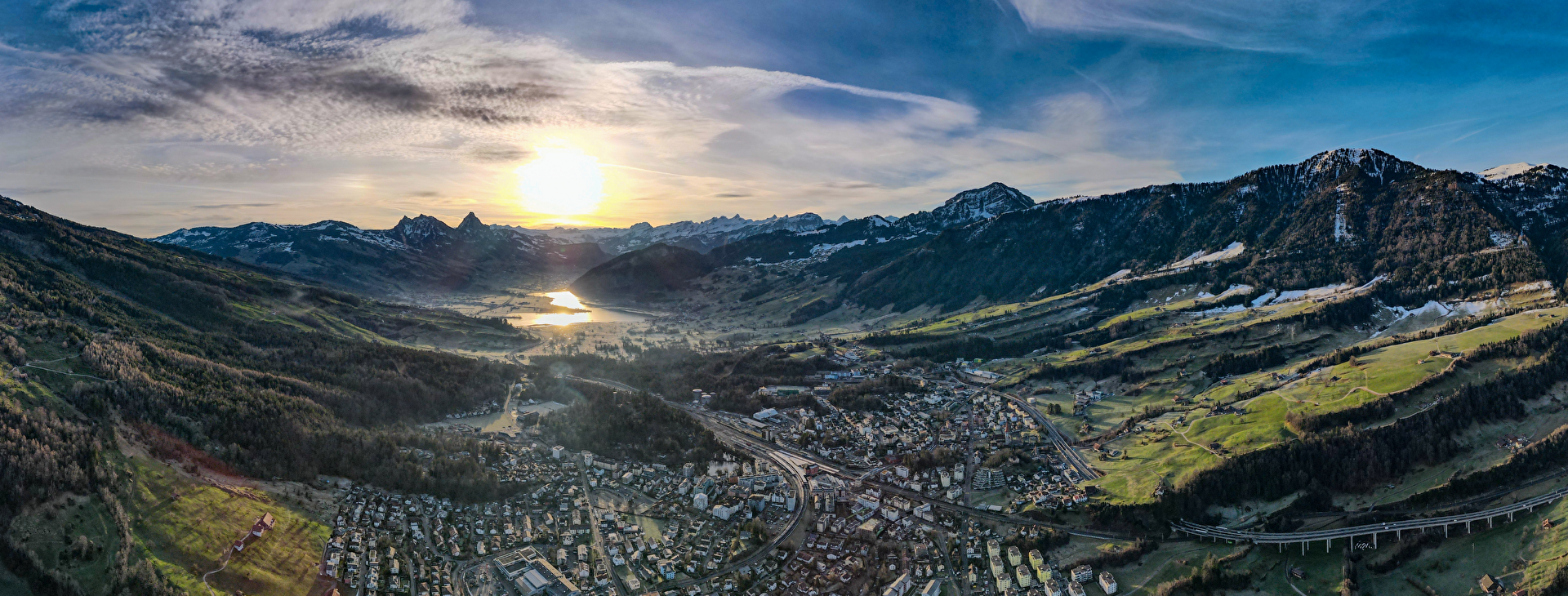 Flugbild Gemeinde Arth