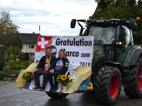 Empfang und Ehrung Marco Angst