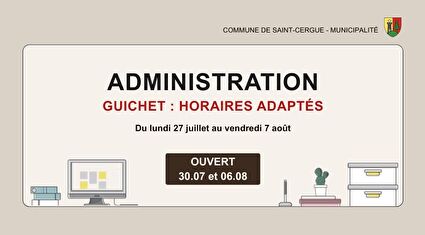 Ouverture exceptionnelle - administration communale