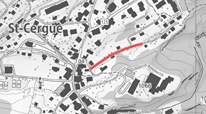 travaux sur le chemin de la chapelle saint-cergue