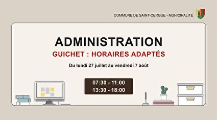 Ouverture exceptionnelle - administration communale