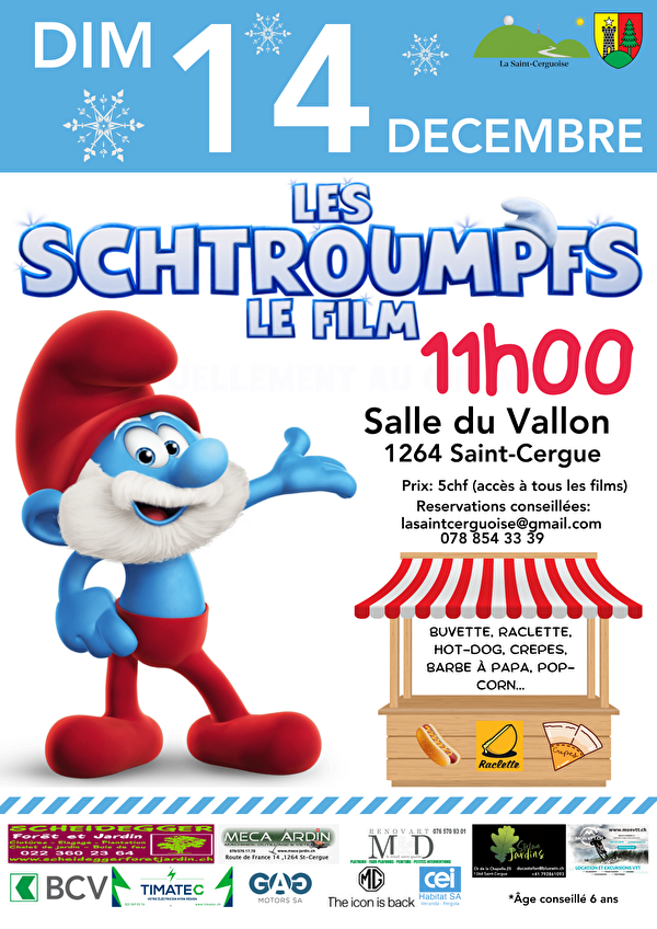 Ciné montagne - les Schtroumpfs