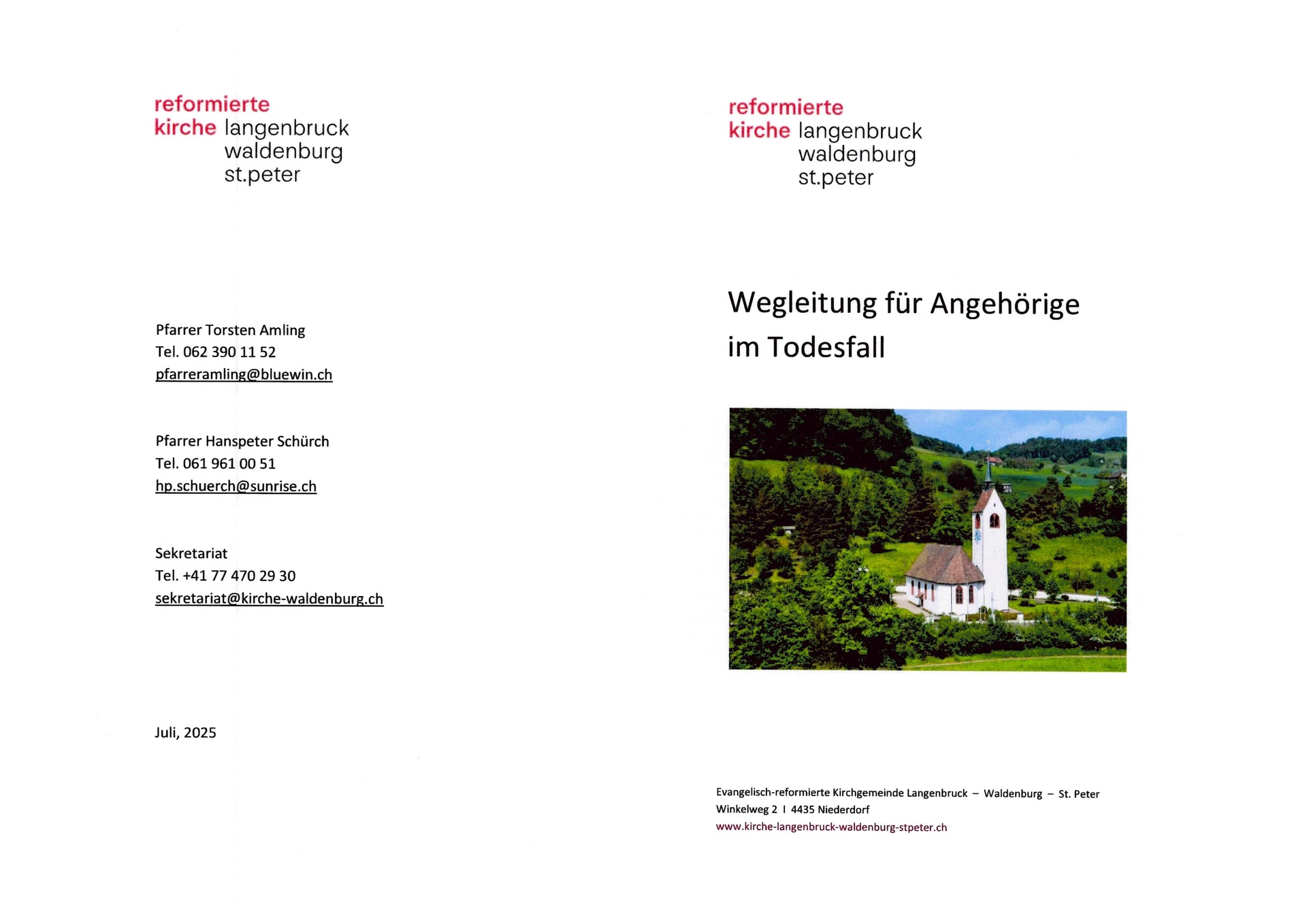 Wegleitung Todesfall