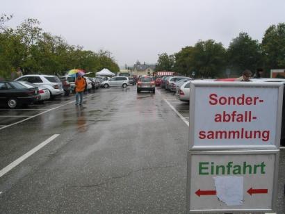 Einfahrt Sonderabfallsammlung