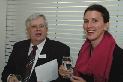 Auch Gemeindeverwalter Gilbert Münger und seine Stellvertreterin Franziska Gerster nahmen am Anlass teil.
