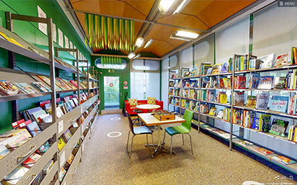Innenansicht der Gemeindebibliothek