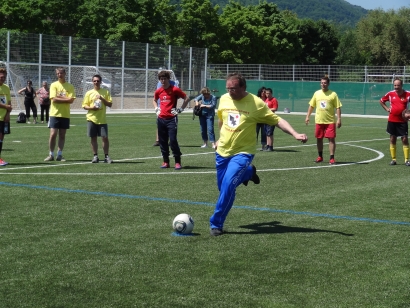 M. Lenherr beim Penalty - und er versenkte ihn natürlich