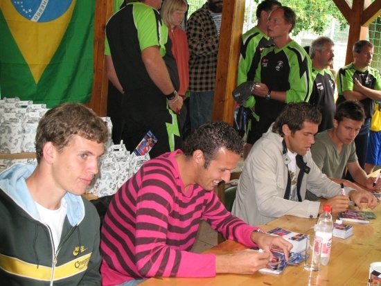 v.l.n.r Fabian Frei / Marco Streller / Benjamin Huggel
 / Valentin Stocker
