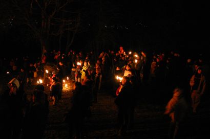 Es war gut besucht das Fasnachtsfeuer 2010.