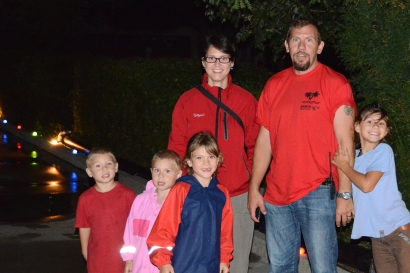 Auch der Stellvertrende Betriebsleiter der Gemeindebäder, Herr Roger Wyden, besuchte mit seiner Familie das Spektakel.