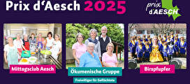 Grafik mit Fotos der drei nominierten Gruppen