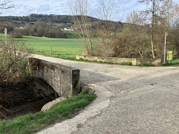 bestehende Betonbrücke Klusbach