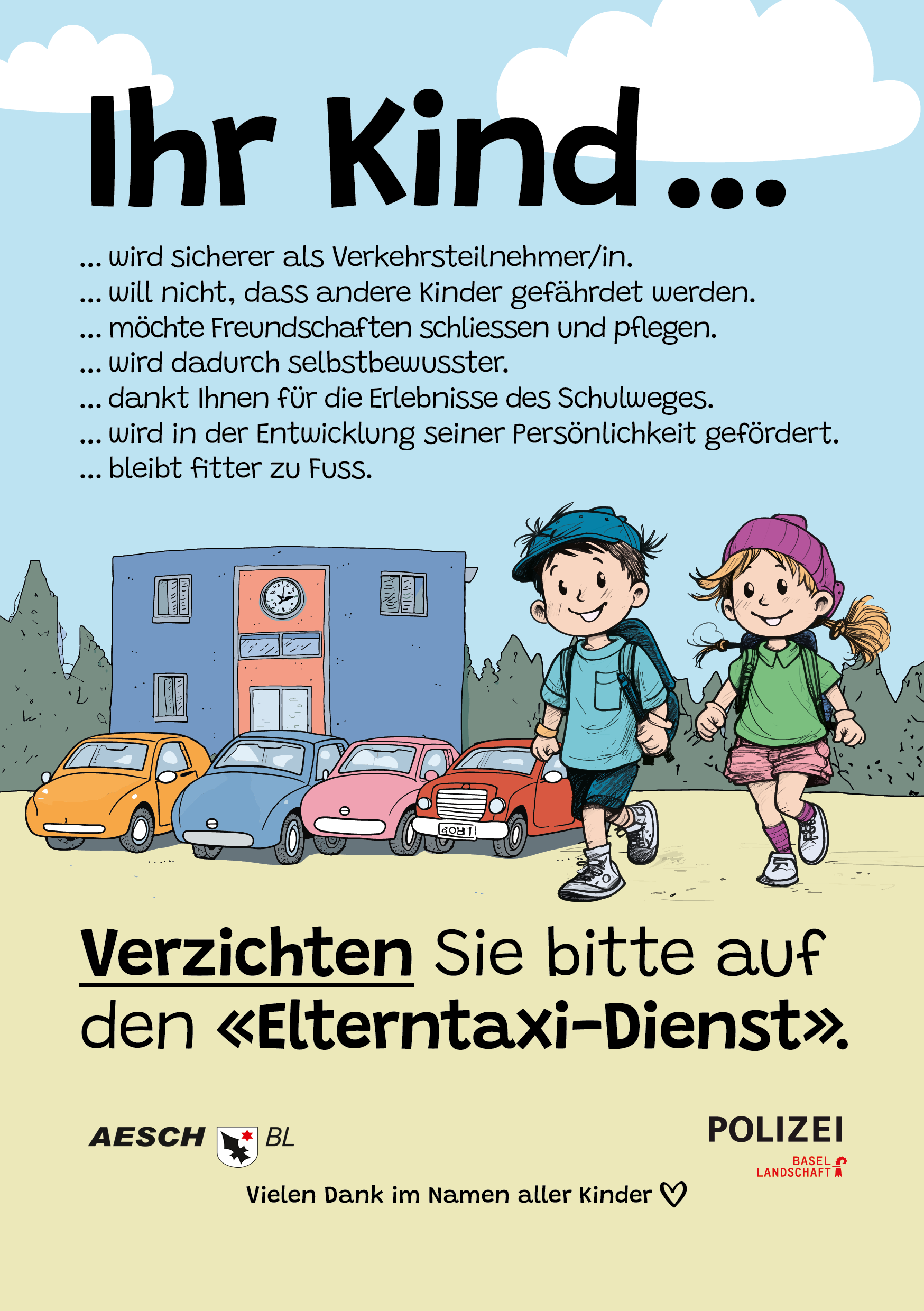 Flyer - Elterntaxi nein danke